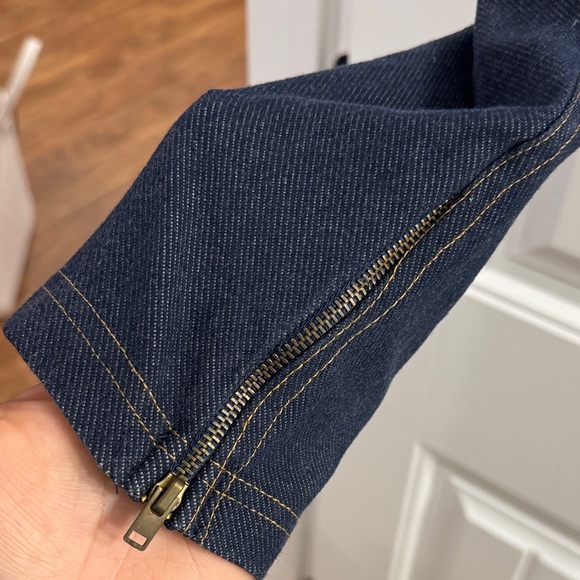 Mark Blue Jeggings with Zipper - Picture 3 of 4